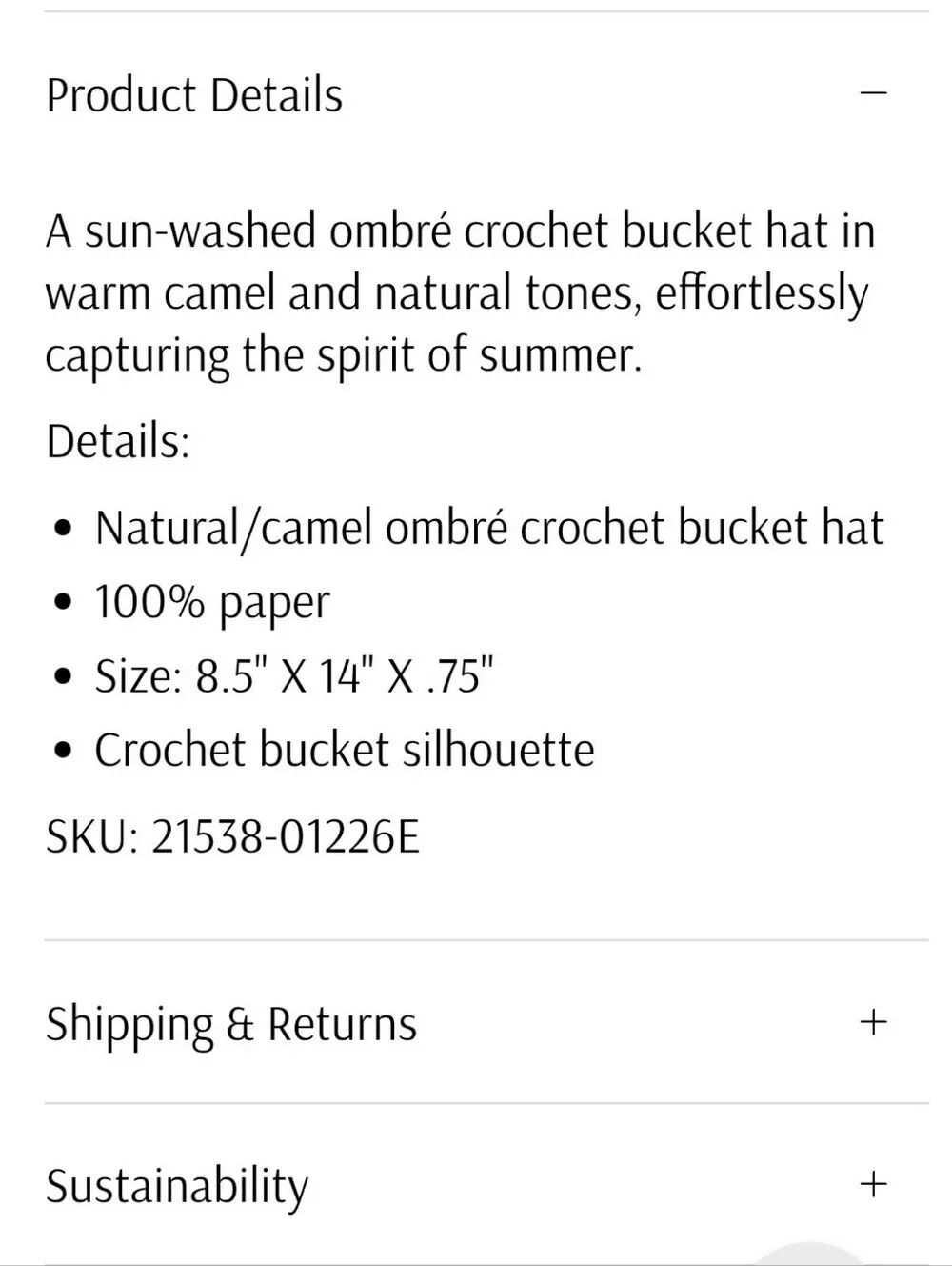 Eugenia Kim New York Designer Fitted Cute Bailey Natural Ombre Straw Bucket Hat